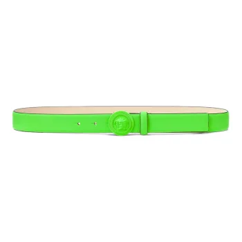 VERSACE Fashion Individual Trendy Smooth Buckle Belt Men's Green Width: 3cm
