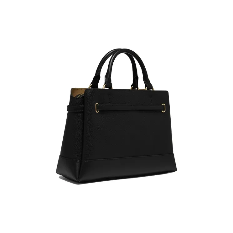MICHAEL KORS Cow Leather Tote Bag, Shopping Bag, Handbag, Crossbody Bag Tubas Women's Black-1