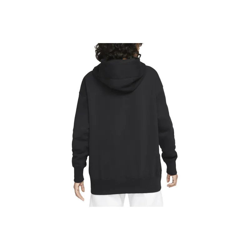Nike Women's Phoenix Fleece Oversized Pullover Hoodie Black/Sail-1