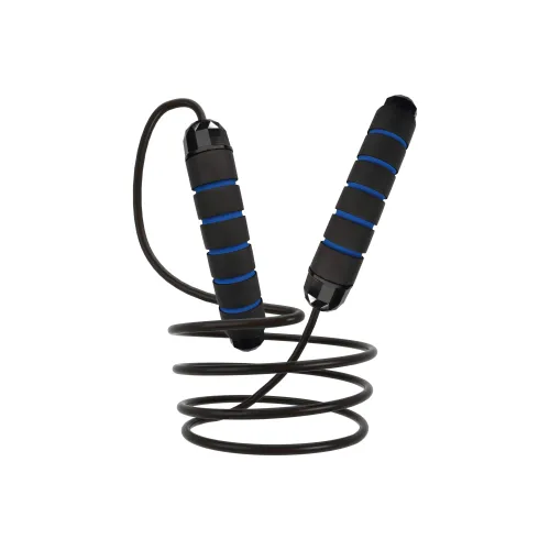 BSELEON Fitness Training Non Countable Jump Ropes Fitness Crowd PVC Steel Wire Rope, Foam Controller 2.8m