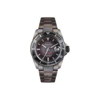 OUT OF ORDER Wrist Watch Automatic Mechanical Movement Stainless Steel Strap Black Dial Unisex OOO.001 21.NE