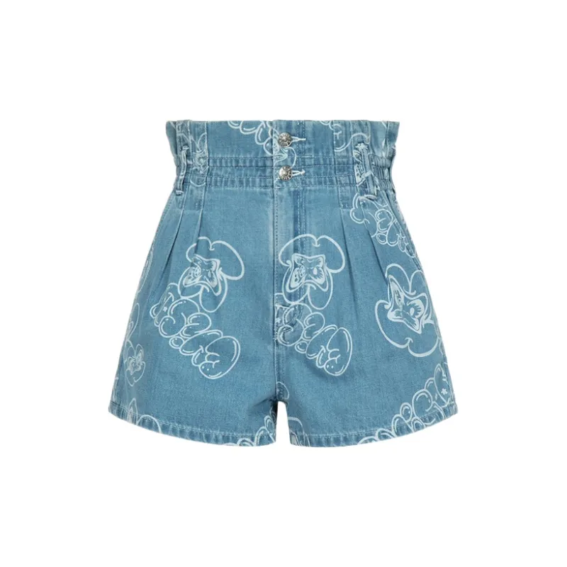 EVISU Denim Shorts Women's Denim Blue-1