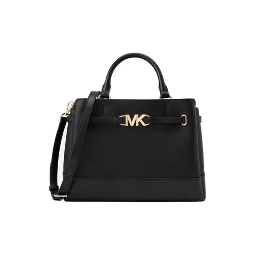 MICHAEL KORS Cow Leather Tote 1990s Bag, Shopping Bag, Handbag, Crossbody Bag Large Size Women's Black
