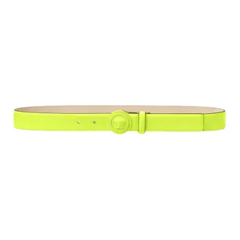 VERSACE Leather Belts Men Green Yellow