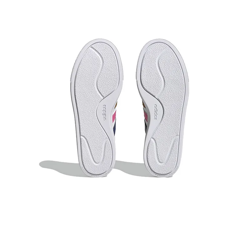Adidas Neo Court Platform Shoes 'White Blue Pink' Women's-5