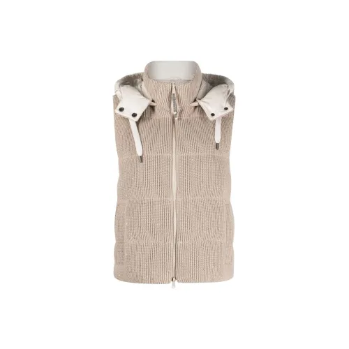 Brunello Cucinelli Vests Women's Khaki