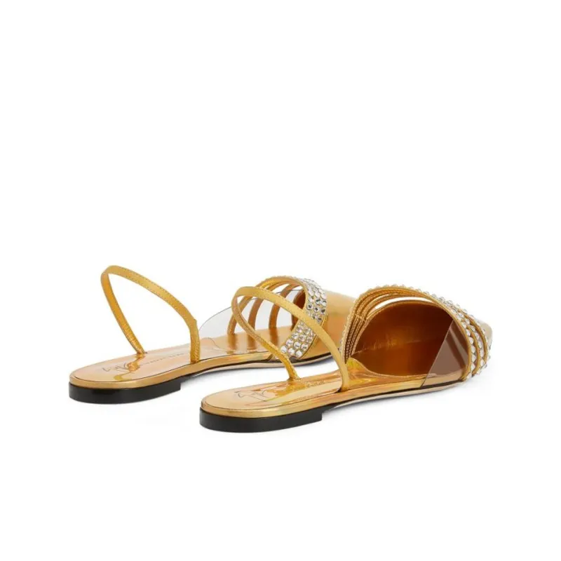 Giuseppe Zanotti Claralie Rhinestone embellished Slingback Pumps-3