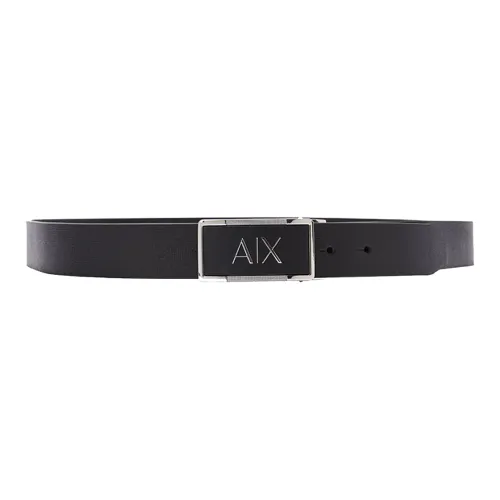 ARMANI EXCHANGE Leather Belts Men Black