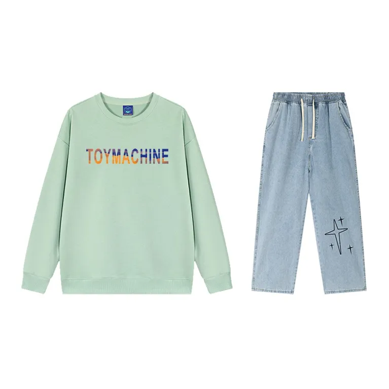 Toy Machine Sweatshirt Sets Unisex-12