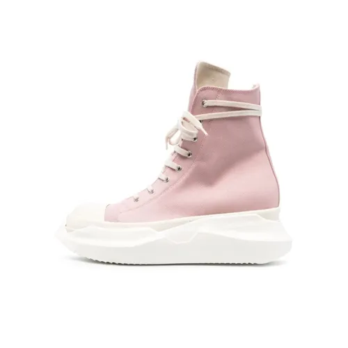 Rick Owens DRKSHDW Canvas Shoes Men High-Top Pink