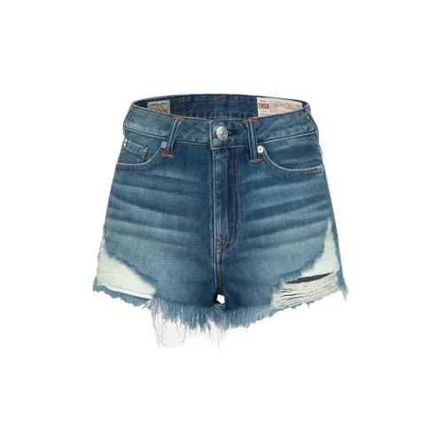 EVISU Denim Shorts Women's Denim Blue