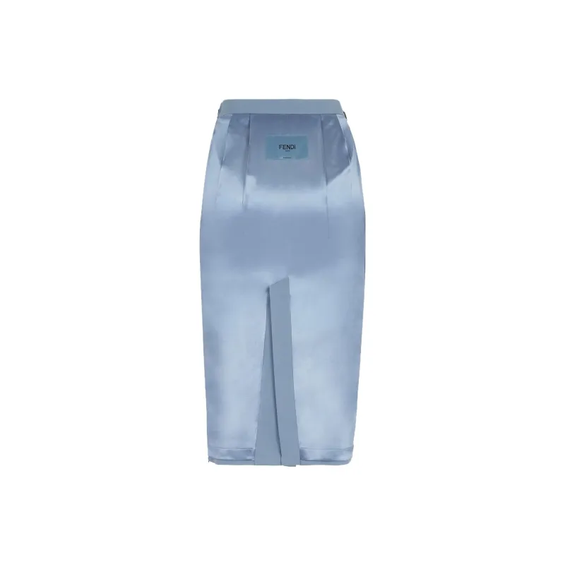 FENDI Casual Long Skirts Women's Blue-1