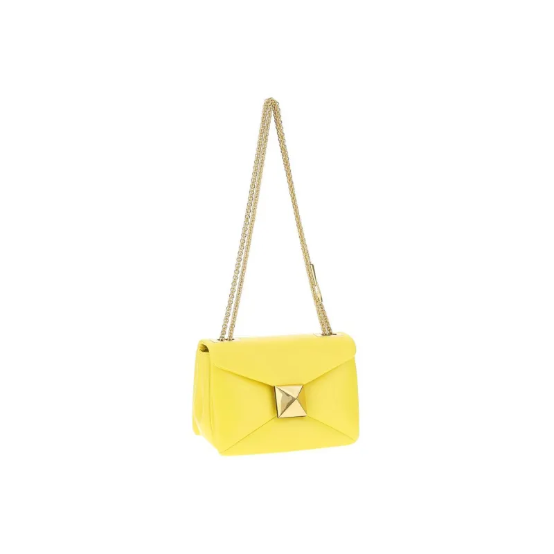 Valentino GARAVANI Lambskin Crossbody Bag Shoulder Bag Women's Lemon-1