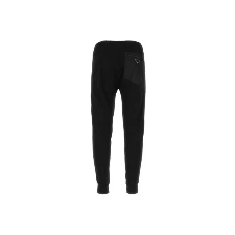 PRADA SS23 Knitted Sweatpants Men's Black-1