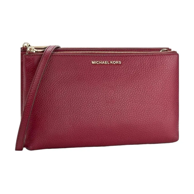 MICHAEL KORS Adele Grained Leather Handheld Shoulder Bag Crossbody Bag Women's Red-1