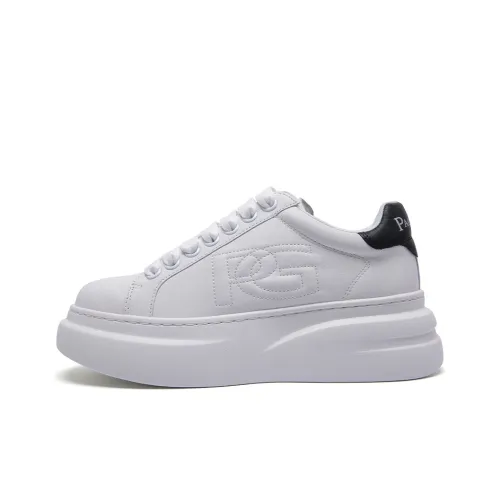 PACO GIL Skateboard Shoes Women's Low-Top White