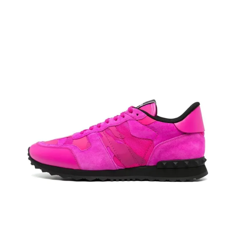 Valentino Shock Absorbers Low Top Sports Casual Shoes Men's Pink Vintage Version-0