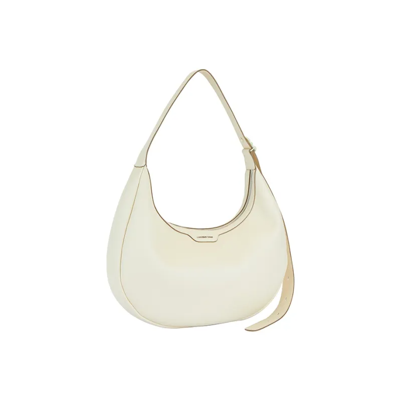 AMAZING SONG Cow Leather Crescent Bag, Shoulder Bag Large Size Women's-3