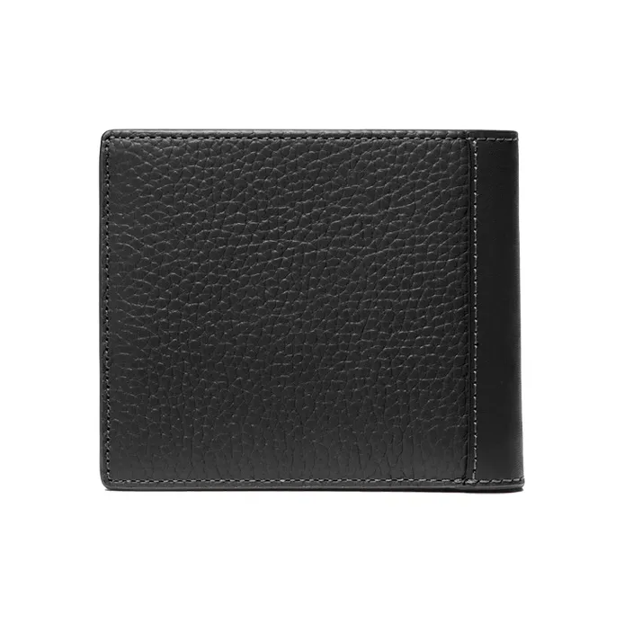 MICHAEL KORS Bryant Cow Leather Wallet Trumpets Men's Black-1