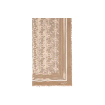 BALMAIN Knit Scarf Women's Brown
