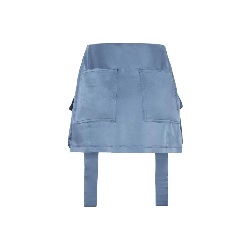 FENDI Buckled Detailed Satin Skirt-1