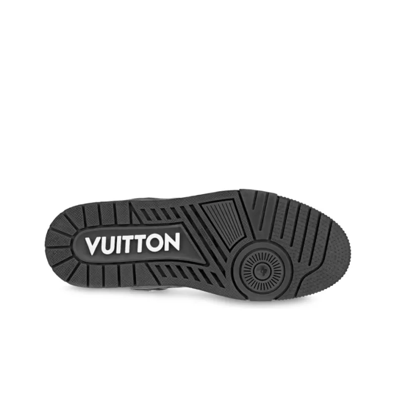 LOUIS VUITTON Trainer Black Embossed Monogram-4