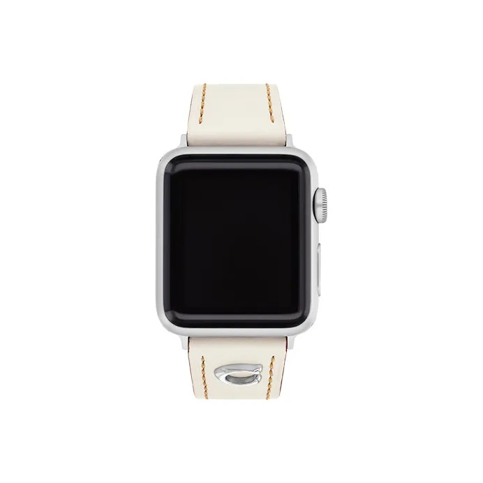 COACH Watch Band Compatible With Apple Devices Genuine Leather Material-0