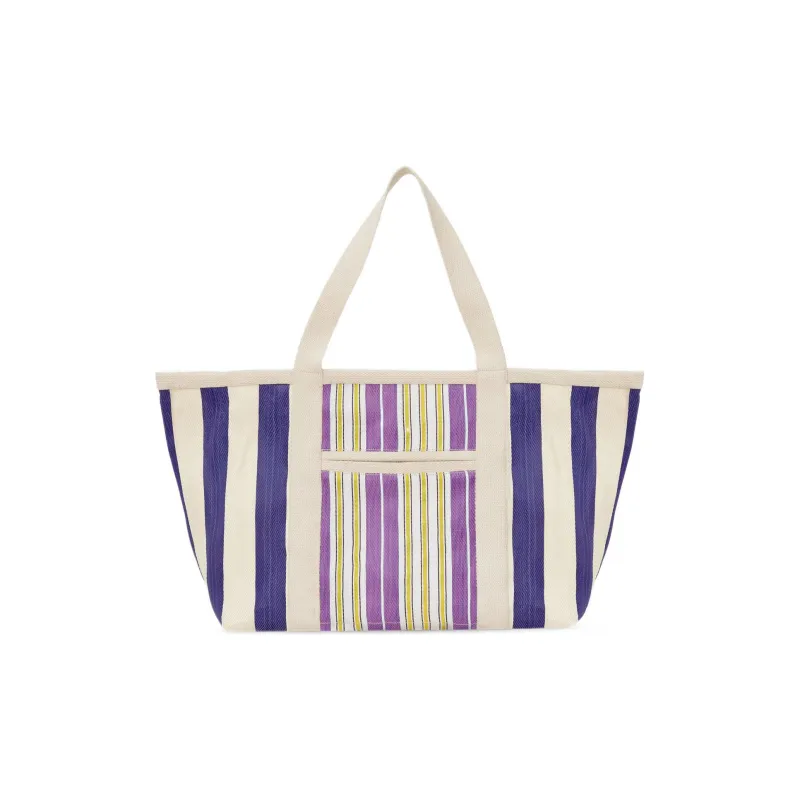 ISABEL MARANT Striped Pattern Top Handle Bag-2
