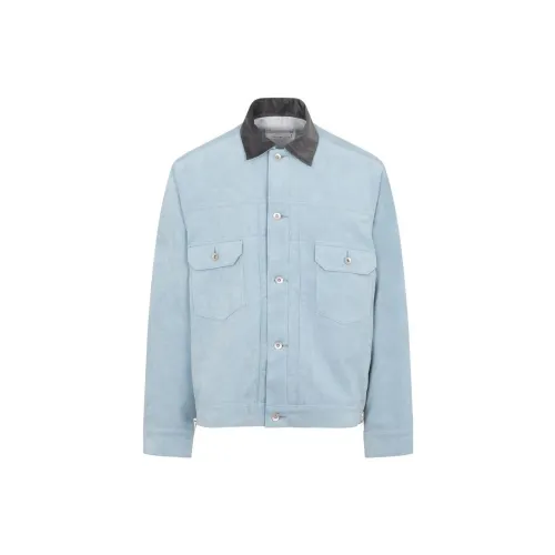 Sacai Jackets Men Light Blue