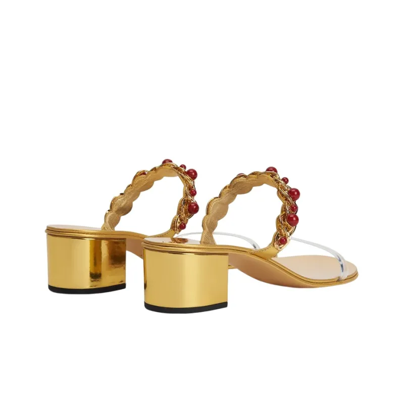 Giuseppe Zanotti Beaded Braided Sandals Women's-3