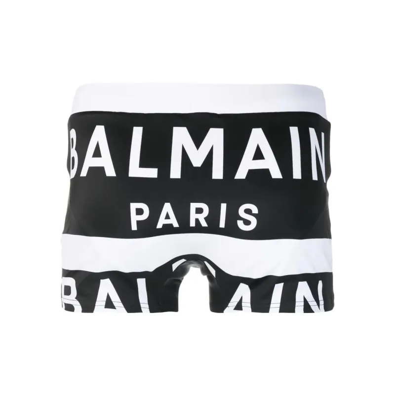 BALMAIN Swimming Shorts Men Black-1