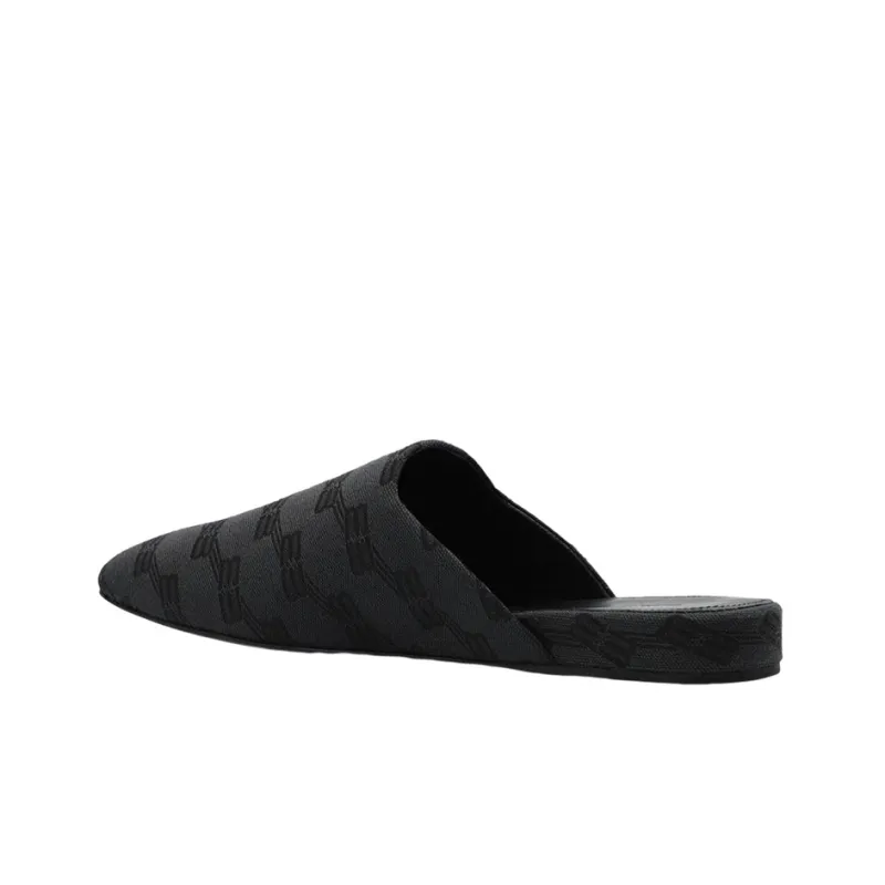 Balenciaga Cosy BB Mule 'All Over Logo - Grey Black'-3