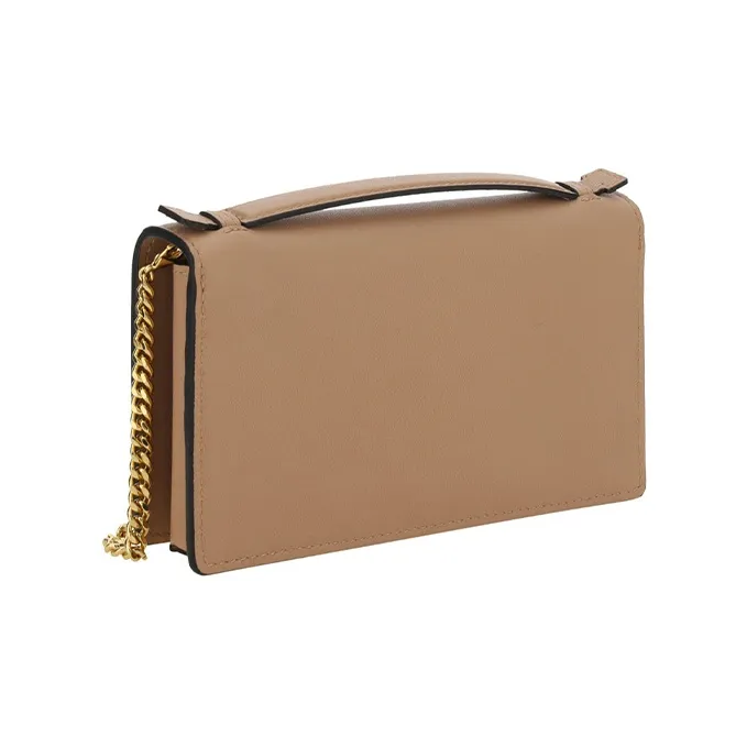 Valentino GARAVANI Calfskin Shoulder Bag Crossbody Bag Wallet Women's Cinnamon Pink-2