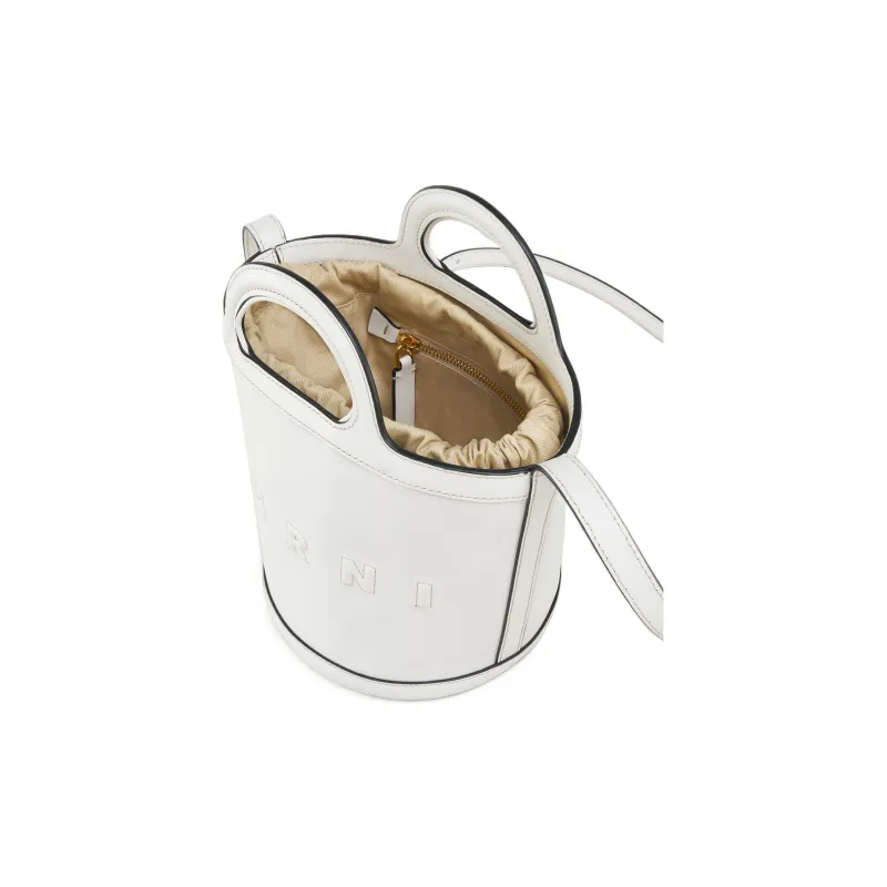 MARNI Logo Embossed Tropicalia Small Bucket Bag-4