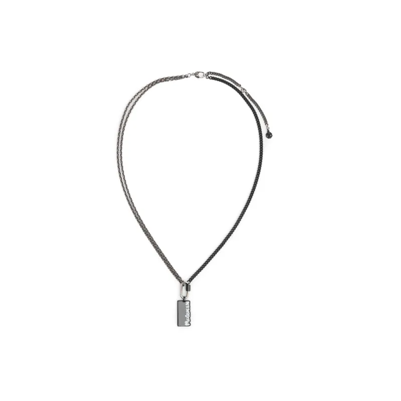 Alexander McQueen Logo Graffiti Necklace-0