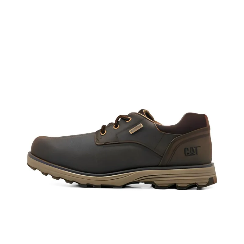 CAT Cushioning Anti Slip And Wear Resistant Low Top Outdoor Shoes Men's Dark Brown-0
