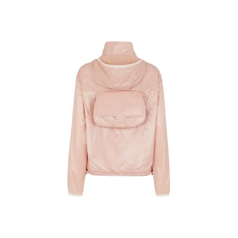 FENDI High-Neck Bag-Detailed Windbreaker-1