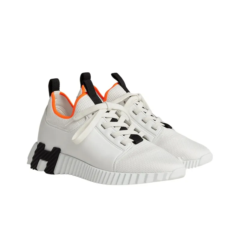 HERMES Depart Low Top Sports Casual Shoes Women's Black White-2
