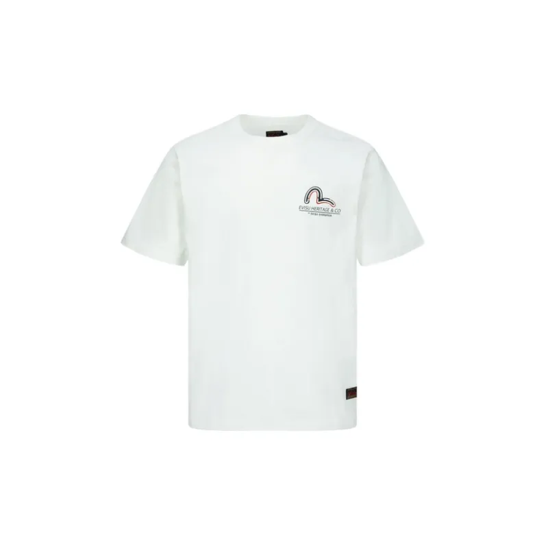 EVISU Logo print Cotton T shirt-1