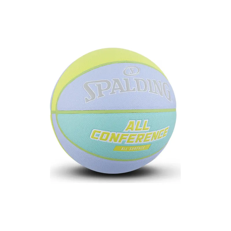 SPALDING Macaroon Collection PU Basketball Blue, Yellow & Multicolor Size 7 Training Unisex-2