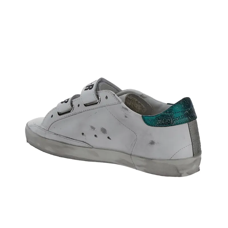 Golden Goose Stylish Skateboarding Shoes Women's White Vintage Version-3