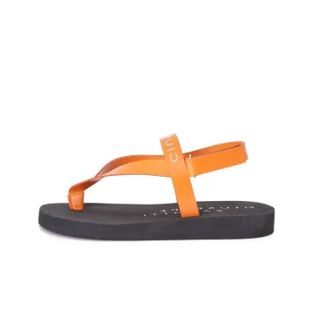 Giuseppe Zanotti Khais Logo embossed Leather Sandals