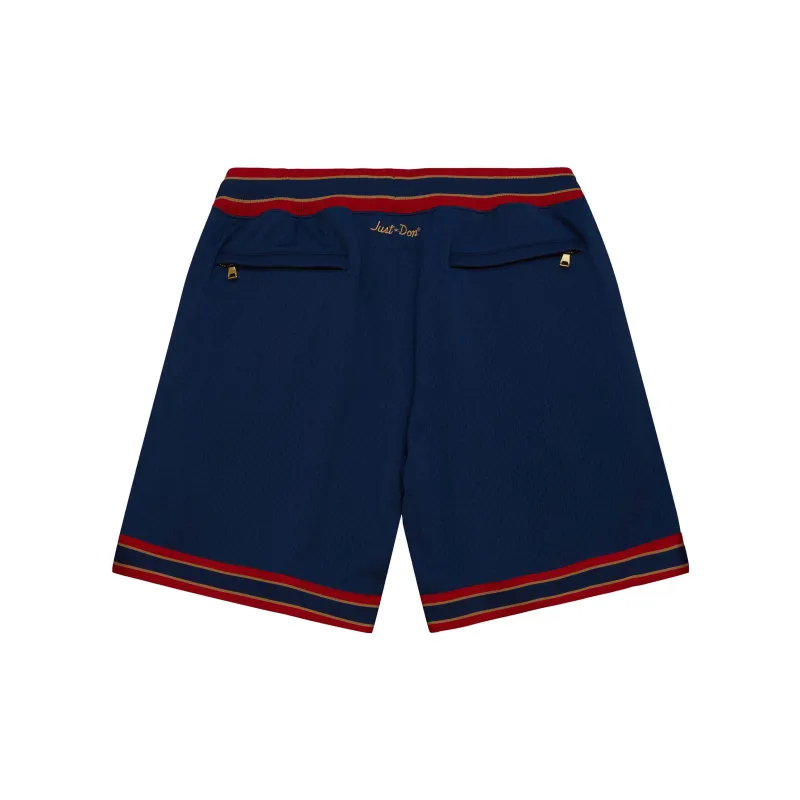 Mitchell Ness Mitchell & Ness X JUST DON Basketball Shorts Men Navy Blue-1