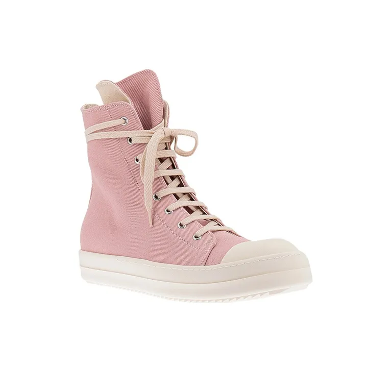 Rick Owens DRKSHDW High Top Stylish Skateboarding Shoes Men's Pink-2