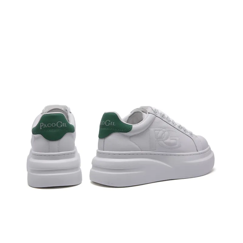PACO GIL Stylish Skateboarding Shoes Women's White-3