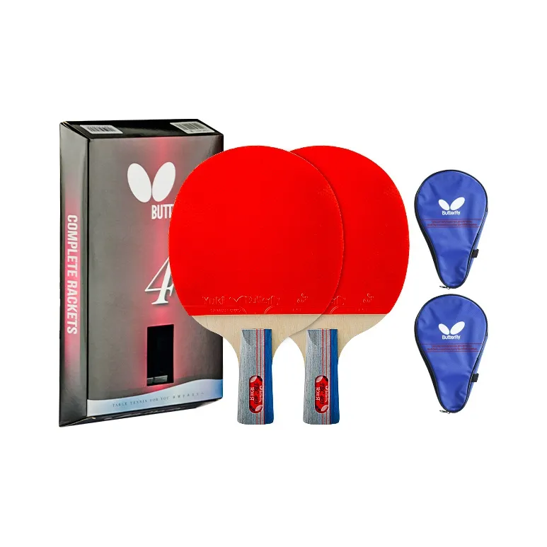 Butterfly Ping Pong Paddles Unisex Pure Wood Black Red-12