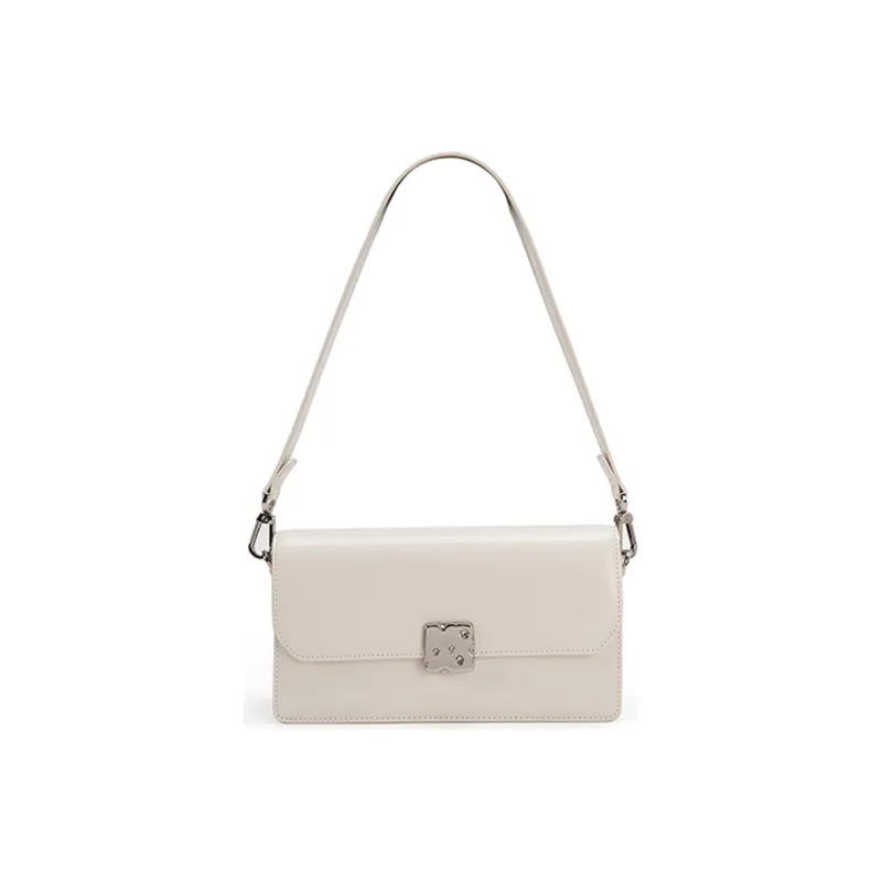 VENOF Cow Leather Small Square Bag Shoulder Bag Women's Black Forest/Cream White/Cheese Yellow-19
