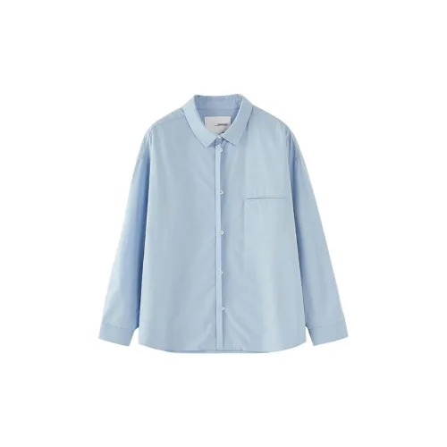 YOSHIYOYI Shirts Men Sky Blue