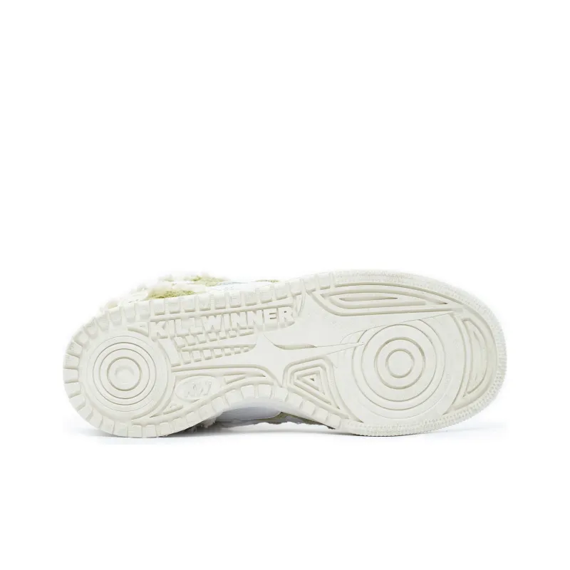 KILLWINNER Noah's Ark Vintage Corduroy Skateboard Shoes Unisex Green-3