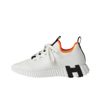 HERMES Depart Low Top Sports Casual Shoes Women's Black White